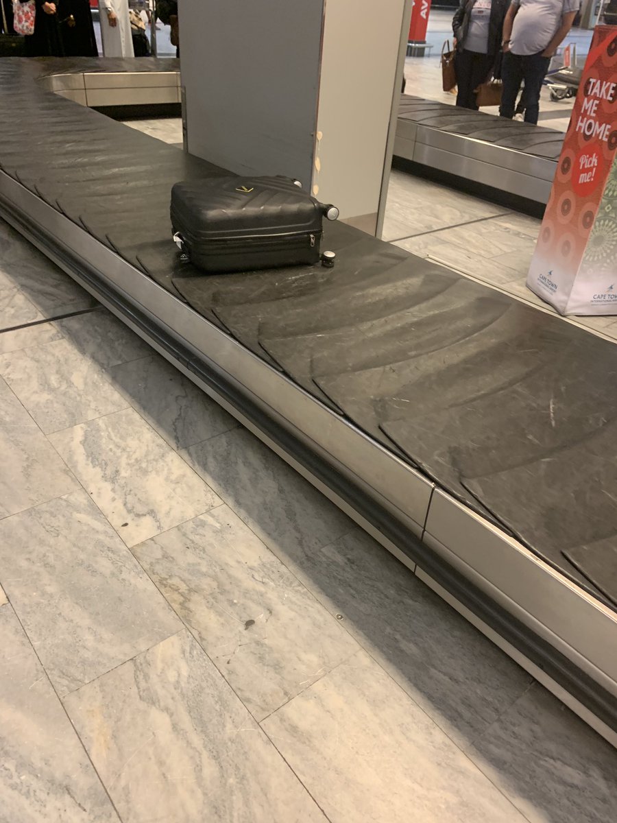 mokhan_91's tweet photo. @FlyMangoSA just got off a delayed flight to ct-JE361 when I was told I had to now go to the carousel to collect my carry on luggage that was checked in by your staff coz of apparent overloading! The plane was barely 75 percent full! Staff promised to give back on disembarking https://t.co/y0g0pjPPKm