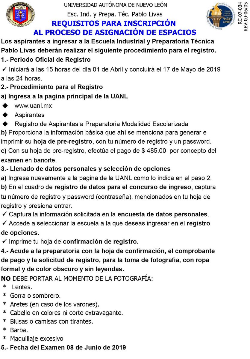 guia examen de admision uanl