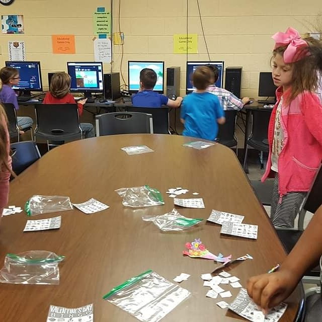 BGCSLC1's tweet photo. A game of Valentine's Day Bingo https://t.co/zu02itS6e1
