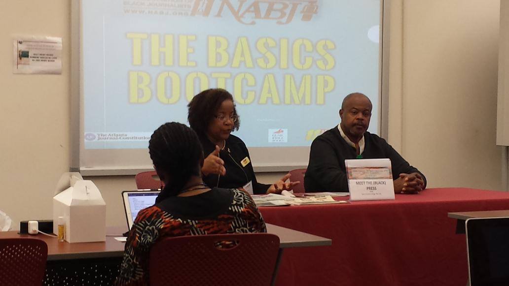gaylehurd1's tweet photo. @penonfire and @MichaelsCash on "Meet the Black Press" panel at #NABJBasics #NABJ #TABJ https://t.co/vhowPSX7XY