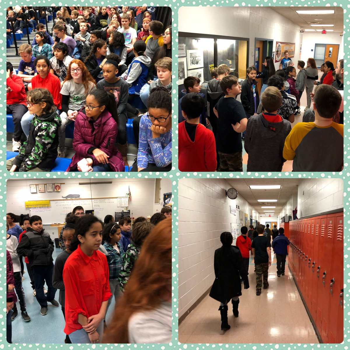 teachinginsixth's tweet photo. Annual 6th grade trip to Stone Middle School. Class selections are upon us. #almostmiddleschool https://t.co/yNIcNfirdu
