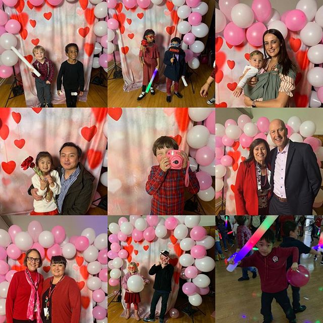 Sweethearts and balloons! Stratford School Altadena campus Valentines Day dance. #stratfordschool #valentinesday #weloveourfamilies #laschools