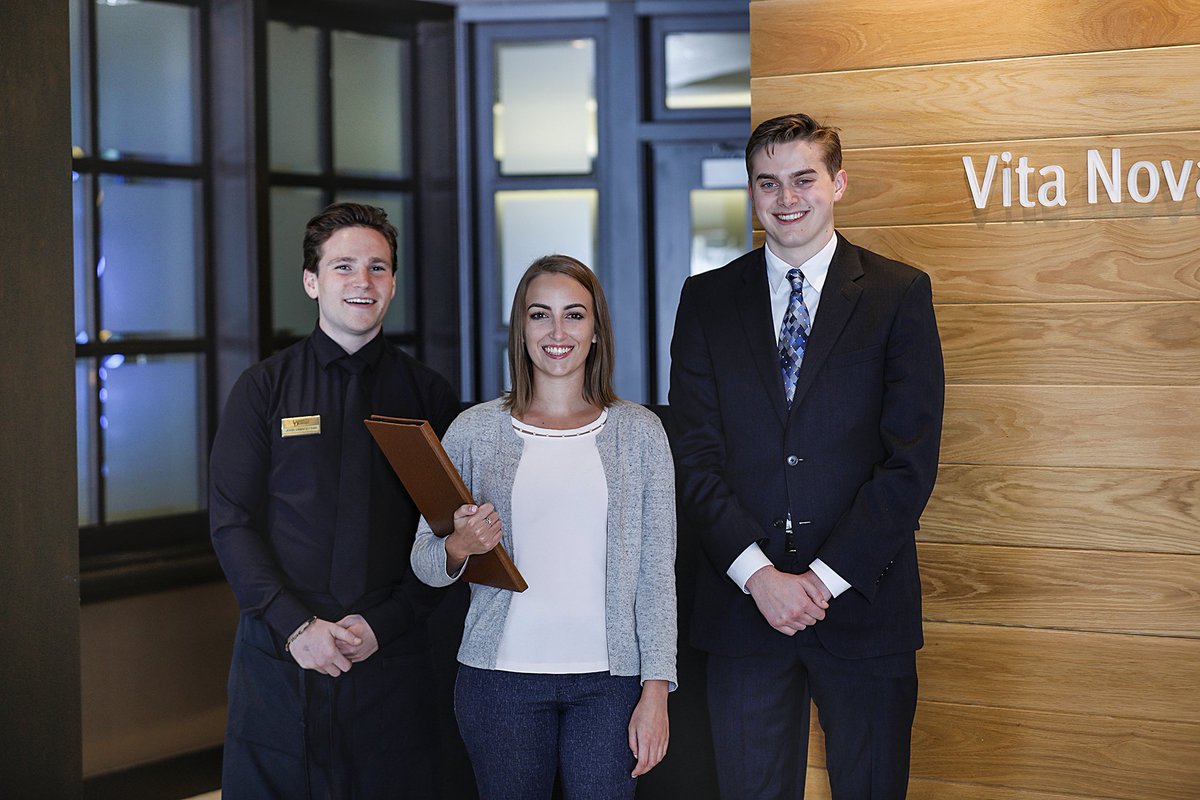 Come visit Vita Nova this spring! Our hospitality business management student-run restaurant features an award-winning lunch buffet and an elegant four-course dinner starting next week. Reservations are now open and are filling fast, so make yours today: bit.ly/2SQVbg8