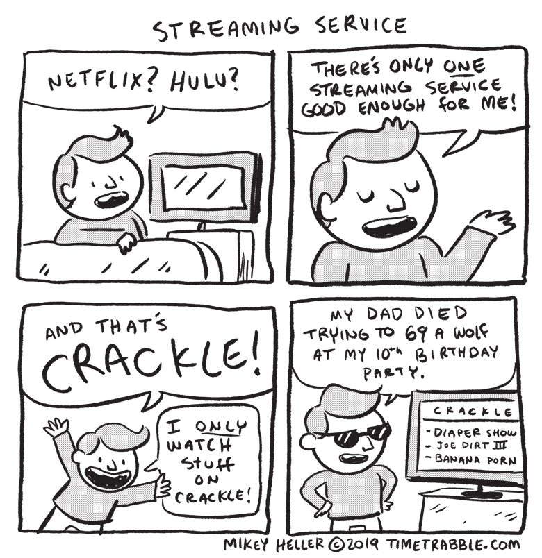 i drew a comic about streaming services 