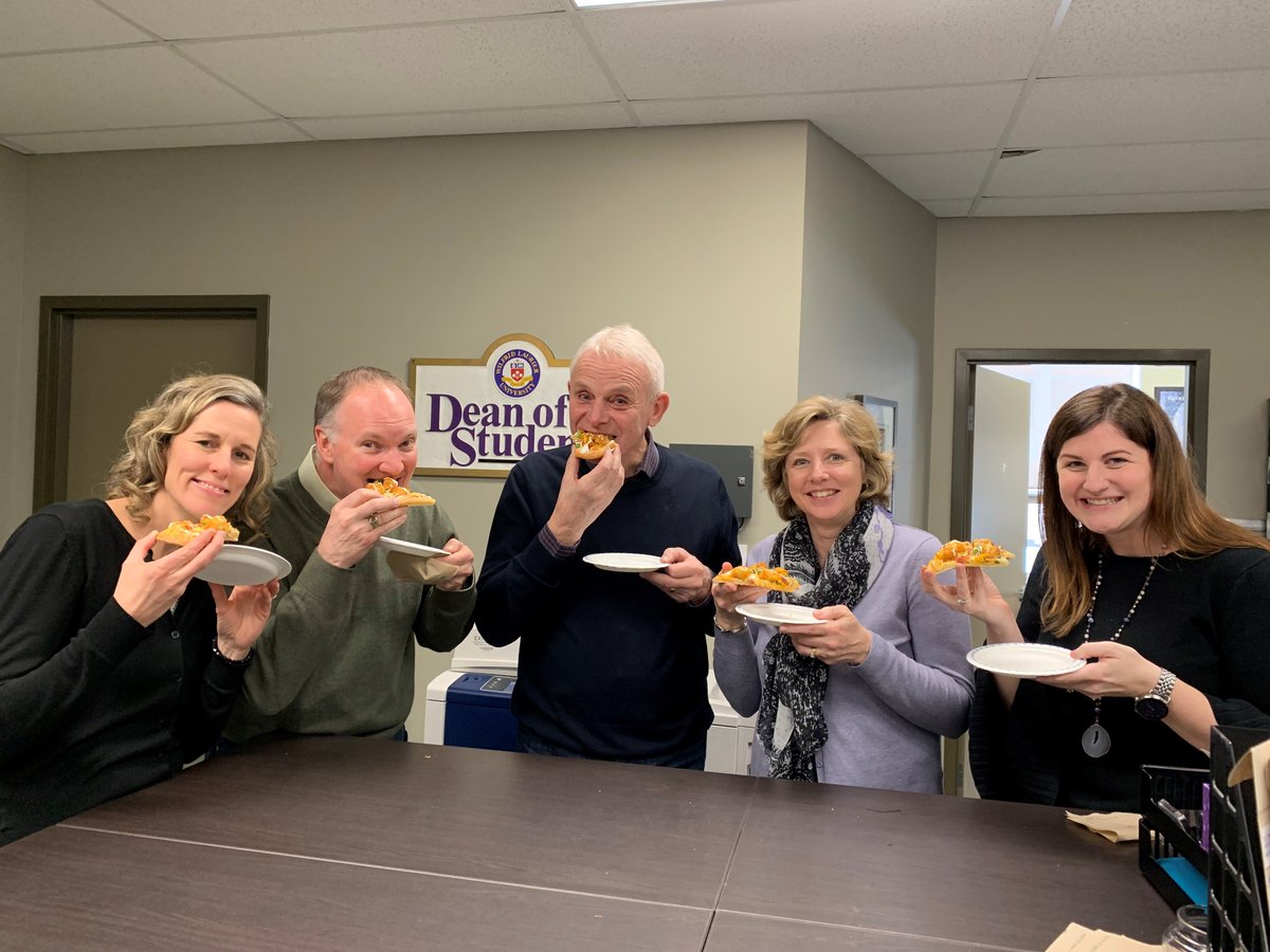 Thanks <a href="/WLUFoodServices/">Laurier Food Services</a> ...great #tatertotpizza to end the week. We encourage <a href="/LaurierOneCard/">WilfridLaurier 1Card</a> to keep the treat competitions coming!
