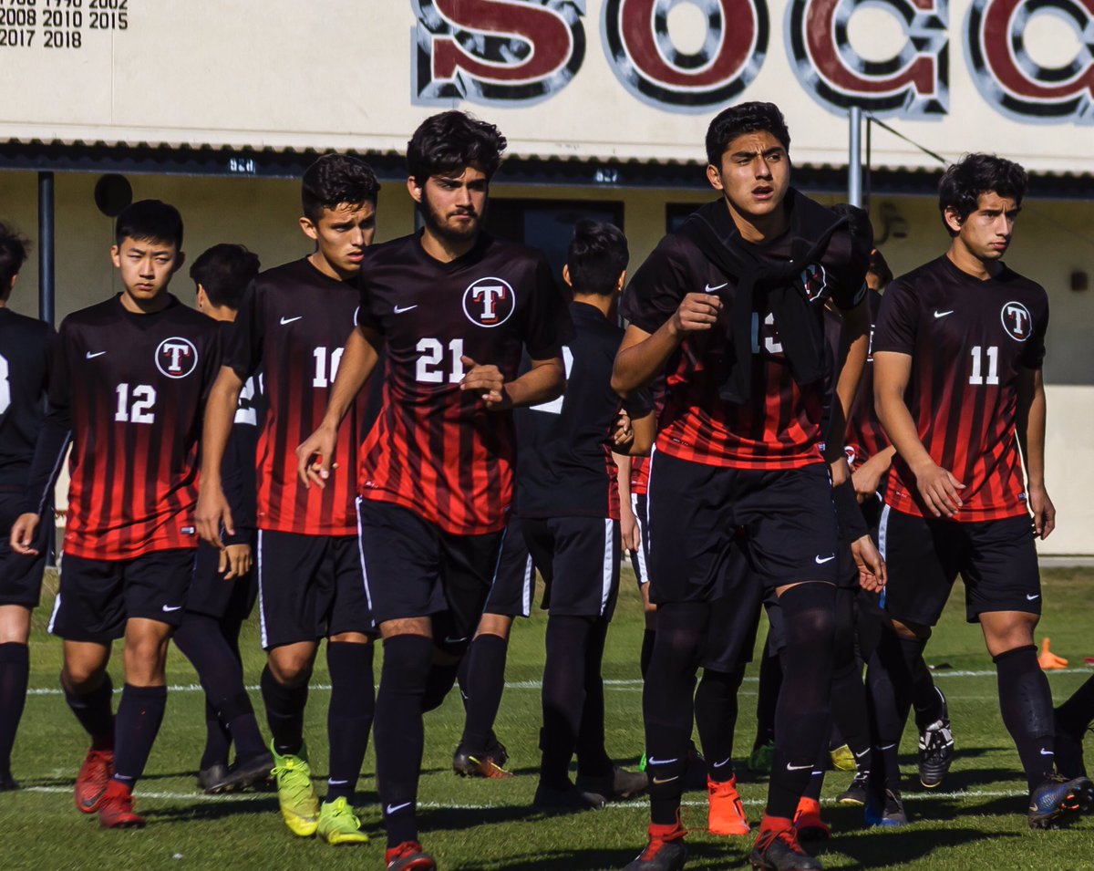 troy_soccer's tweet photo. Get your game face on. #TroySoccer is heading to Valley View’s brand new #RedField for the #CIFSoccer semifinals.  Kickoff is Saturday at 5PM. #TroySoccer #DoYourJob https://t.co/oisAiHMGrA