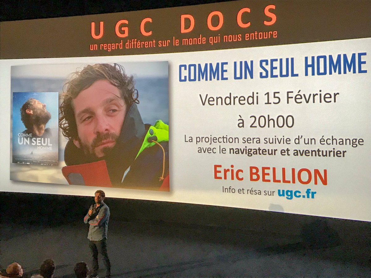 Triomphe ce soir pour @EricBellion1 venu présenter son film #commeunseulhomme dans une comble à @ugccinecite Mondeville @jeancottin @MarieLattanzio @gregoirecheron @ugcdistribution