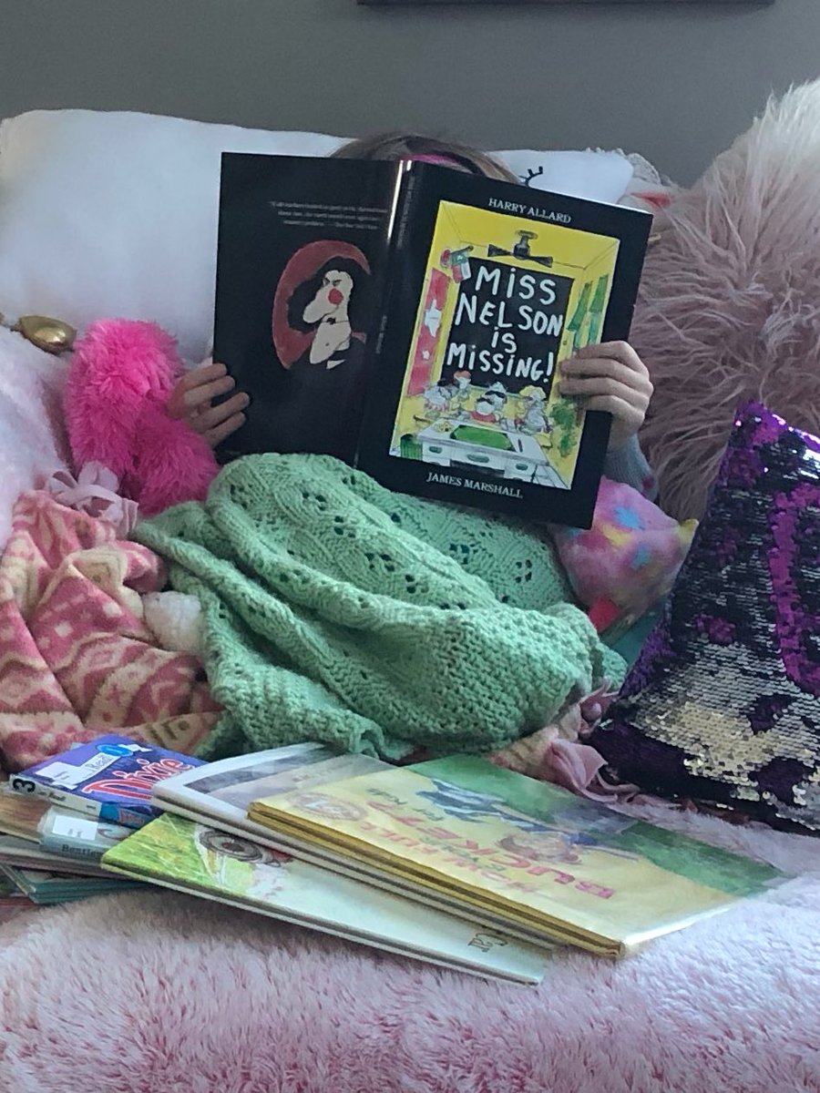 Happy_Chair's tweet photo. Observing our youngest daughter, a young new reader, dive into Miss Nelson is Missing is truly a “Life Goes Full Circle” moment. Thank you Mr. @levarburton and @readingrainbow. #bydhttmwfi #readingrocks https://t.co/G2DwCd7qOT