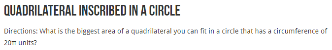 robertkaplinsky's tweet photo. If your Geometry students are working on circumscribed or inscribed quadrilaterals about or inside of circles, try out these two @openmiddle problems from @Math_m_Addicts: 
https://t.co/W1bLjIQ0Hq
https://t.co/gqyfUv9HmG #iteachmath #MTBoS https://t.co/kQOv9UokJl