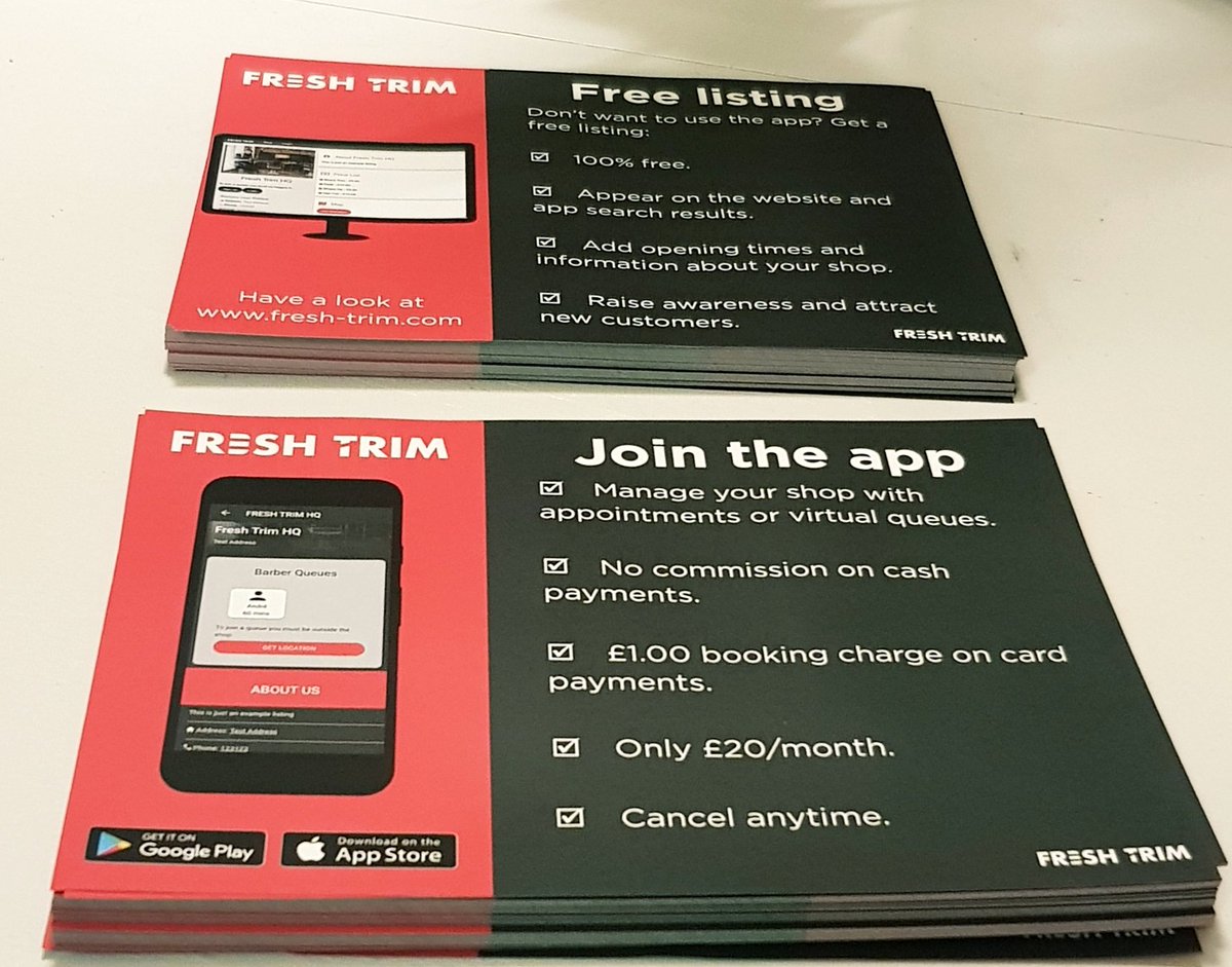 Excited to get the flyers we ordered from <a href="/solopress/">Solopress</a>! This will be vital for our initial launch signing up new barbershops 👌🏽