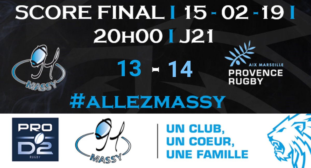 RCME91's tweet photo. Le score final entre @RCME91 et @ProvenceRugby
#ProD2 #LNR #RCMEPR https://t.co/L0EcDvO4K0