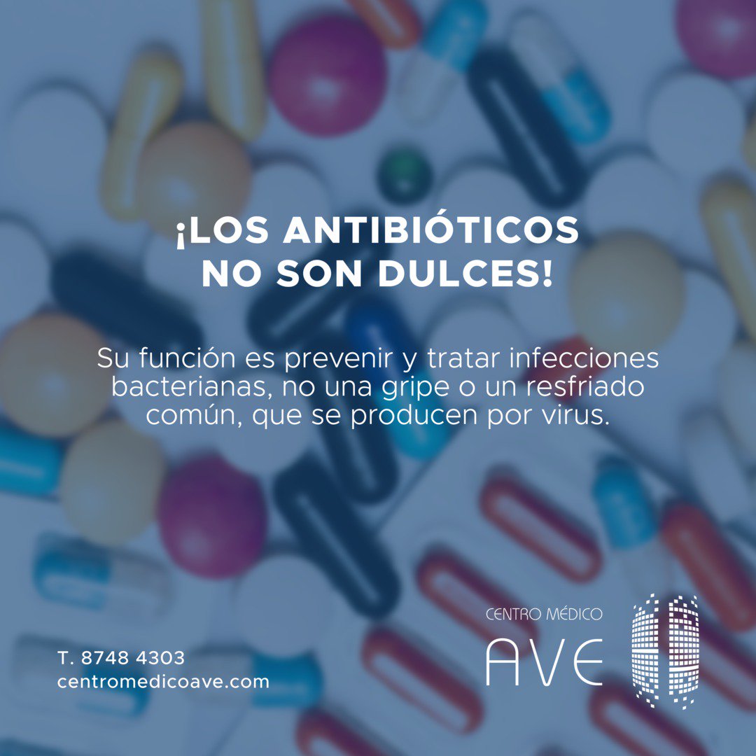AveMedico's tweet photo. El uso indebido y excesivo de los antibióticos está acelerando la resistencia de las bacterias a estos fármacos, lo que pone en riesgo la capacidad para tratar las enfermedades infecciosas comunes. 🤧🤮🤒 https://t.co/AXhEMVwjsS