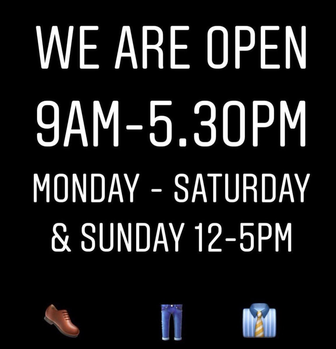 We Are Open 9am - 5.30pm Monday - Saturday &amp; Sunday 12-5pm #southport