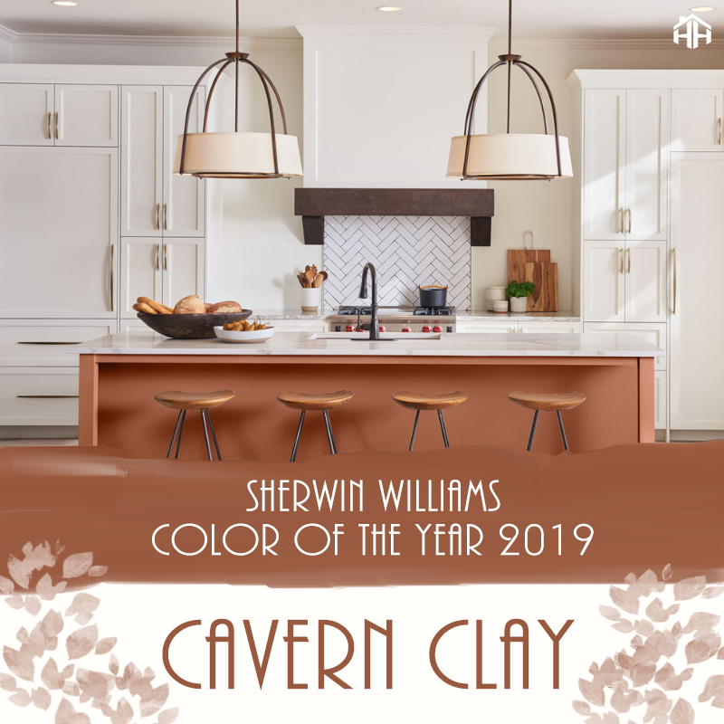 Hansen_HomeTeam's tweet photo. The @SherwinWilliams #ColorOfTheYear2019 is Cavern Clay. ๐จ This color is the perfect mix of #rustic and #bohemian. It pairs well with natural finishes, such as exposed floors, wood furniture & leather upholstery. #Retweet if you love this color! ๐ #RealEstate https://t.co/6mwzU3J8RD