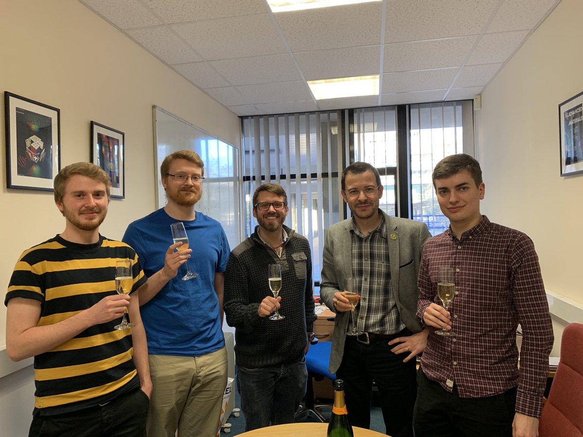 VKValev's tweet photo. Two of our PhD students submitted their thesis today. Great science from both Christian Kuppe and David Hooper! 😀 @CPPMactivities @cdtCMP https://t.co/LMj2f459q0