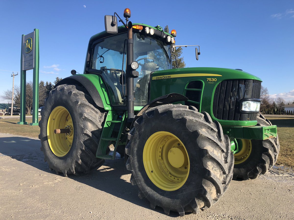 JD_TylerHatton's tweet photo. Just arrived today ! 2012 @johndeere 7530 IVT w/ 1600 hours and integrated auto trac. $154,500 . This will not last long, contact for more details. @McGrails #clean #hotdeals https://t.co/fzhNVLO9wL