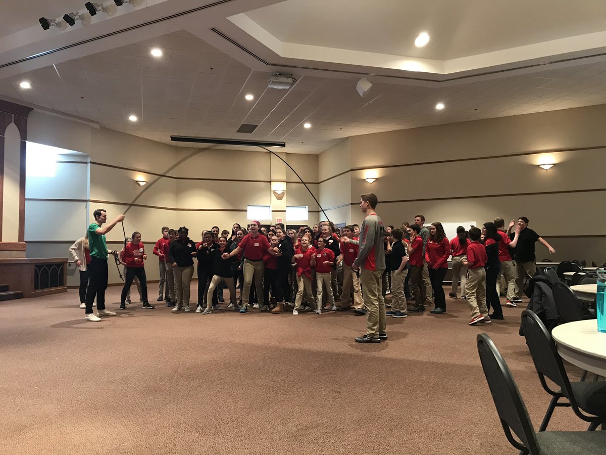 MrDunnEd's tweet photo. 7th Grade Sullivan retreat today learning to face our fears, stand up, make a change, and be courageous! @youthfrontiers https://t.co/DFy8PgsyJ3