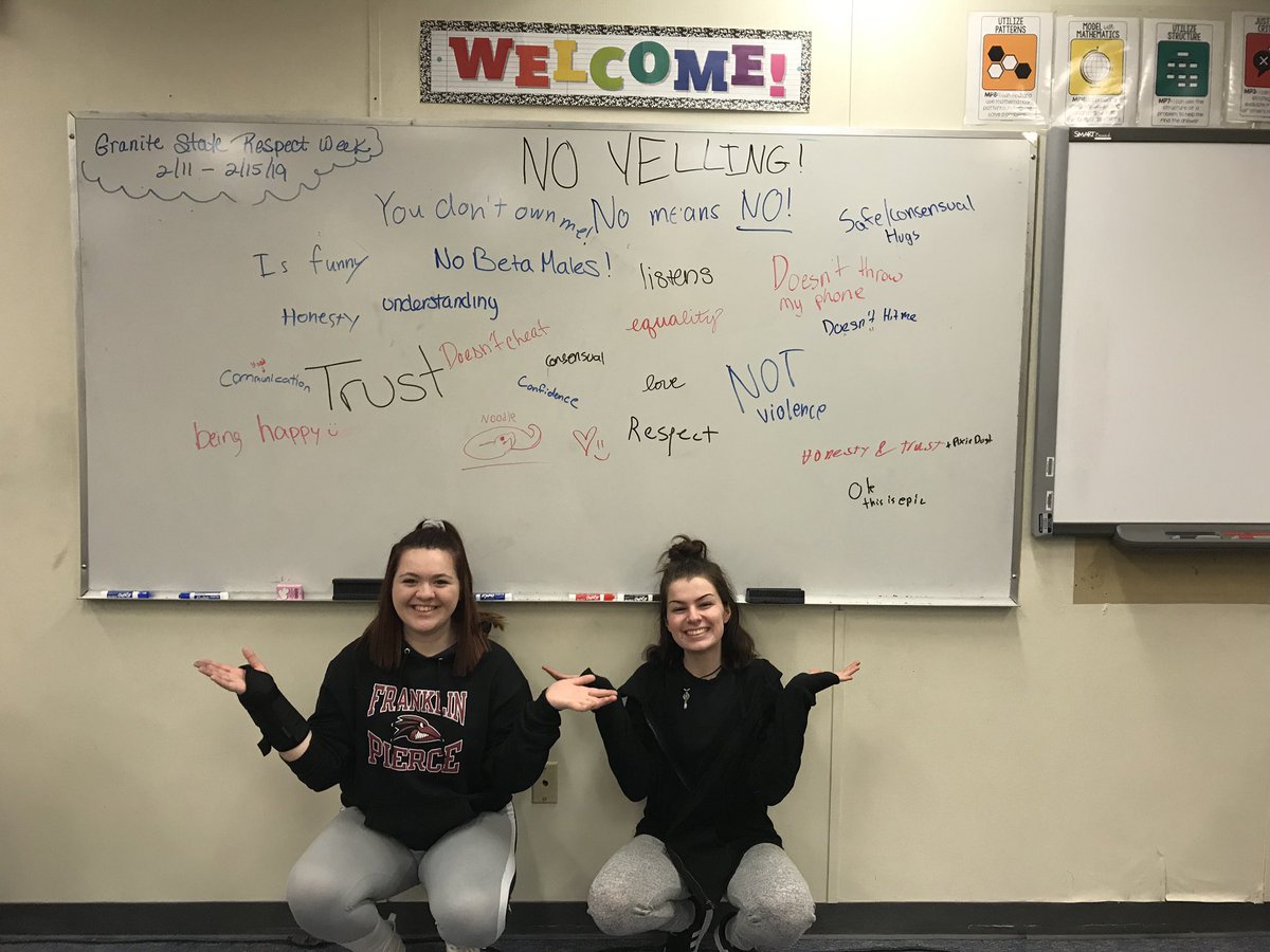 coachtreadway1's tweet photo. Respect week graffiti walls!! #RespectWeekNH #respectweek2019 #lancerRESPECT @NHCADSV @Londonderry_lhs https://t.co/1nlETK2pPE