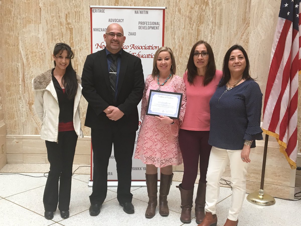 Chavez1919's tweet photo. Bataan Elementary, Deming Public Schools, was recognized at the NM Roundhouse for their dual language program. Congratulations! Adelante! https://t.co/vBkQbyEWR8