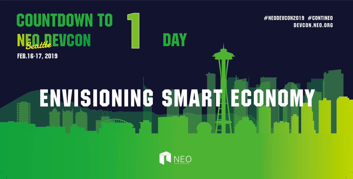 Neo_Blockchain's tweet image. One day left until #NEODevCon2019! Come to join us and accelerate the building of smart economy! #ContiNEO #blockchain