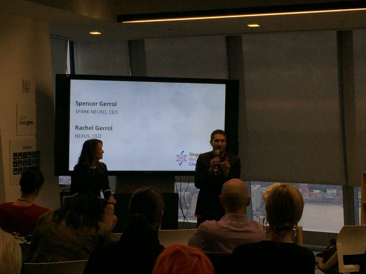 F. Niro Ghadaki (@fnghadaki) on Twitter photo Q & A with <a href="/RachelGerrol/">Rachel Gerrol</a> and <a href="/SpencerGerrol/">Spencer Gerrol</a> of <a href="/SparkNeuro/">SPARK Neuro</a> on emotions and decision making, #neuroscience being important for informing computer science (and getting us closer to the singularity)
<a href="/SU_NewYork/">SU New York</a> <a href="/SAPNextGen/">SAP Next-Gen</a> Q & A with <a href="/RachelGerrol/">Rachel Gerrol</a> and <a href="/SpencerGerrol/">Spencer Gerrol</a> of <a href="/SparkNeuro/">SPARK Neuro</a> on emotions and decision making, #neuroscience being important for informing computer science (and getting us closer to the singularity)
<a href="/SU_NewYork/">SU New York</a> <a href="/SAPNextGen/">SAP Next-Gen</a>