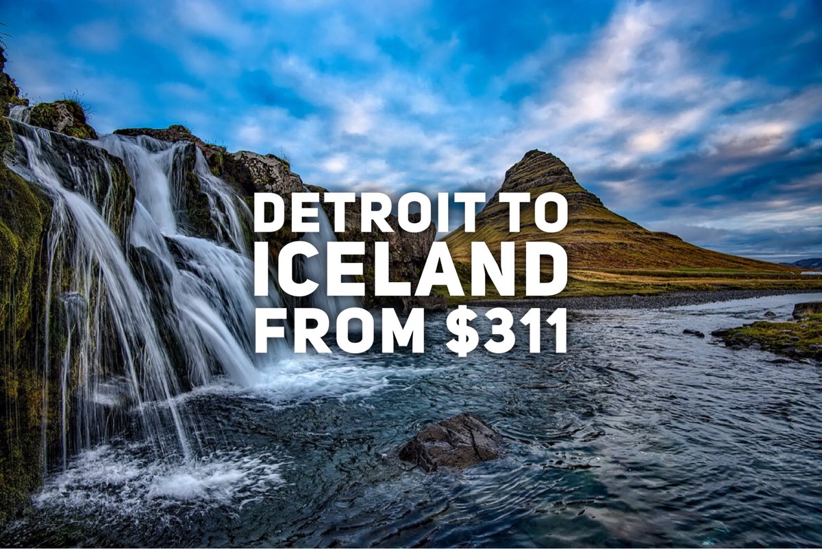 CheapFlightGuy's tweet photo. #CheapFlightGuy #DailyDeal - #Detroit to #Reykjavik #Iceland from $311 round trip
See https://t.co/Vs4SgxnmFe for details
#CheapFlights #TravelDeals #DTW #KEF https://t.co/0WXoJTy4GC