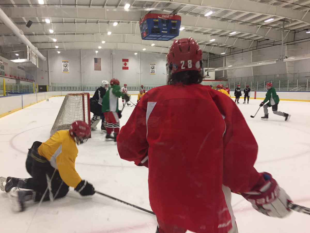 At <a href="/NYSphshockey/">Penfield Hockey</a> practice #SportsBeat