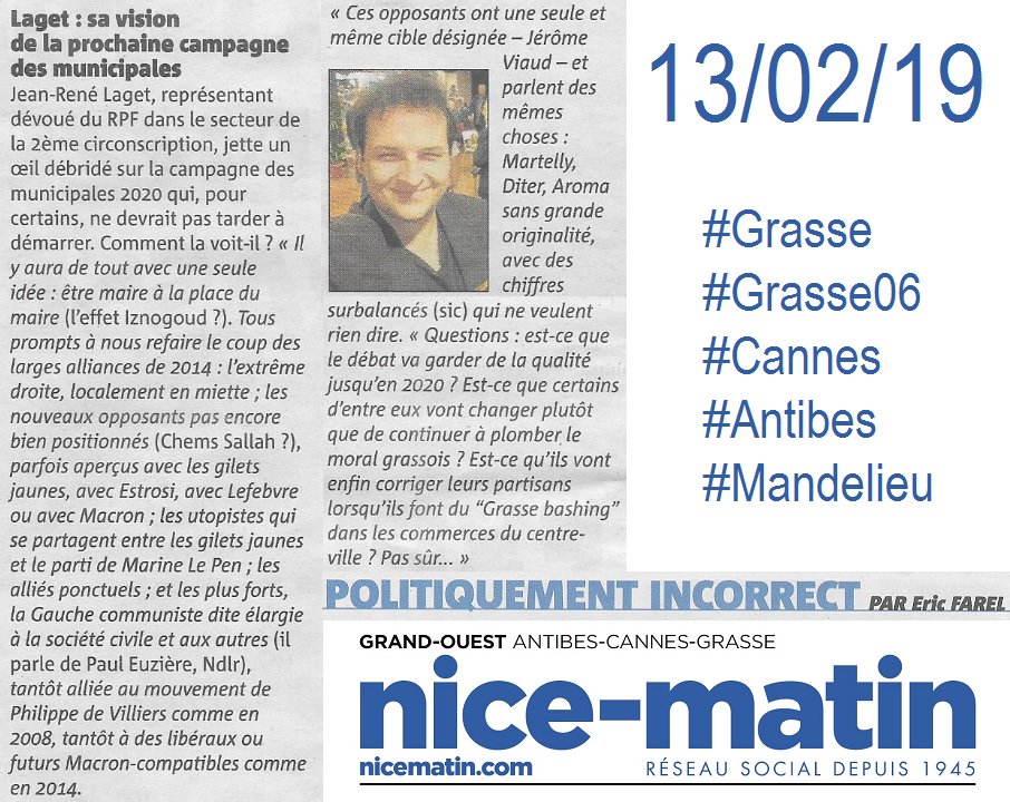 JEANRENELAGET's tweet photo. La prochaine #Mun06130 ? Oh... #Grasse #Grasse06 #CAPG #PaysdeGrasse #CôtedAzur #AlpesMaritimes #Sud #PACA #France - #Municipales2020 #RPF #RPFJ #RPF06 #RPFJ06 #RPFGrasse #Laget https://t.co/XF2IhCFORE