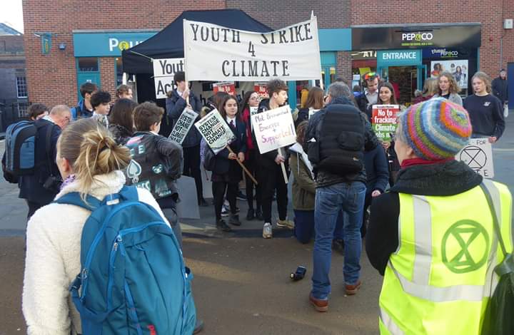 #YouthStrike4Climate proud of our young people in Scarborough today.