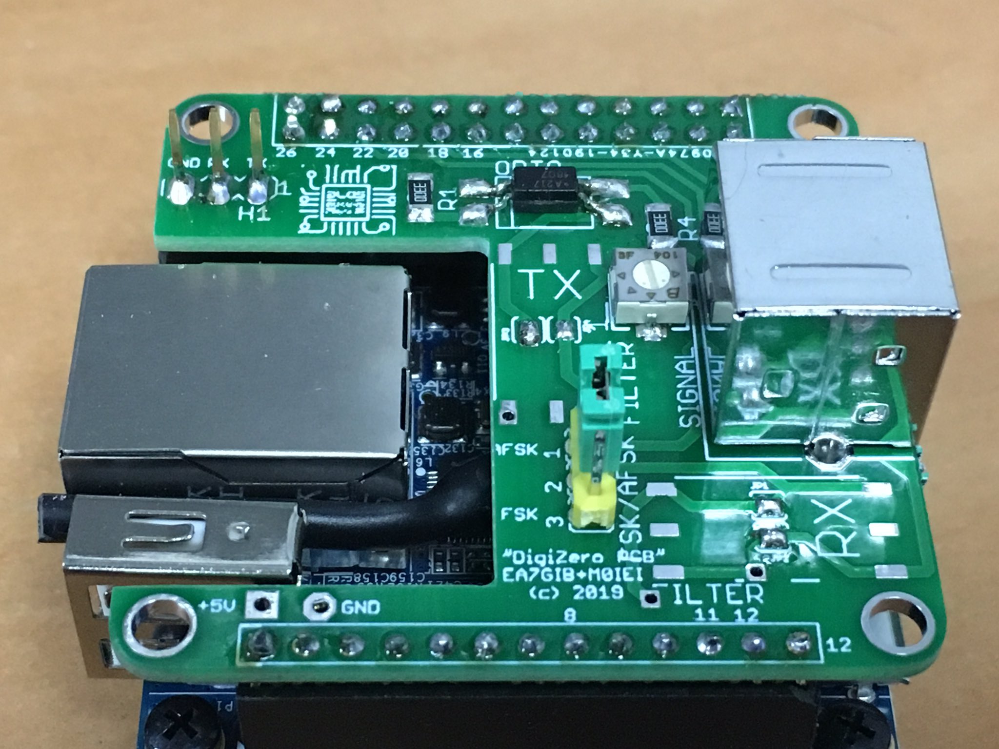 Ea7gib 41t169 Im77ai On Twitter Mmdvm Digizero Pcb Orange Pi G4klx M0iei Ea5gvk Joaquin Juribeparada Unfinish
