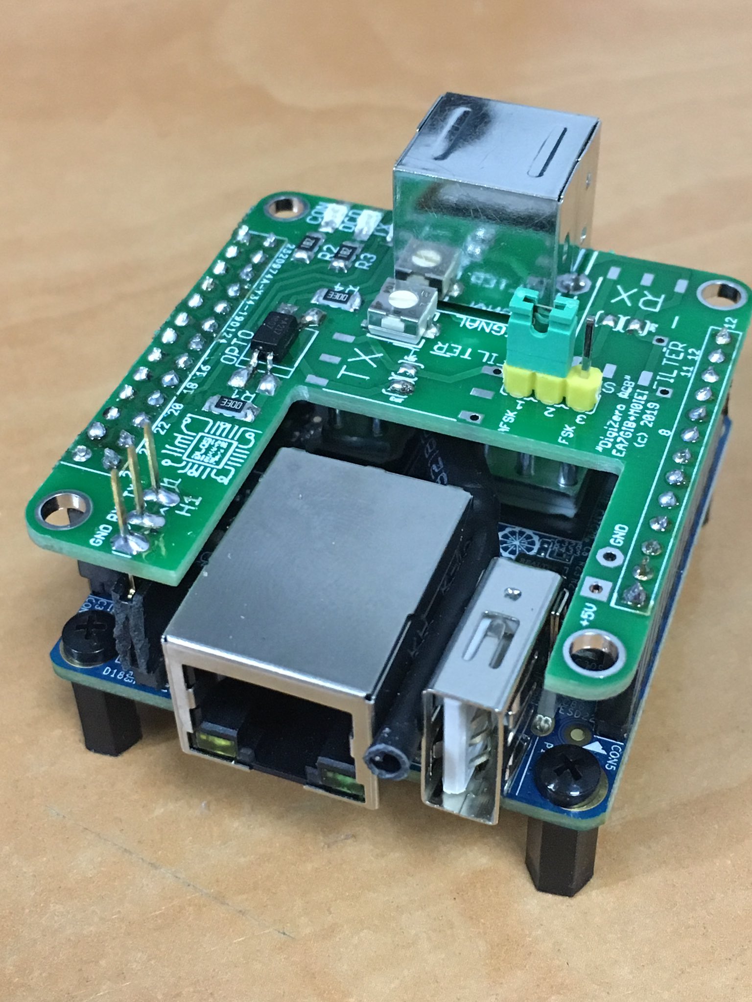 Ea7gib 41t169 Im77ai On Twitter Mmdvm Digizero Pcb Orange Pi G4klx M0iei Ea5gvk Joaquin Juribeparada Unfinish