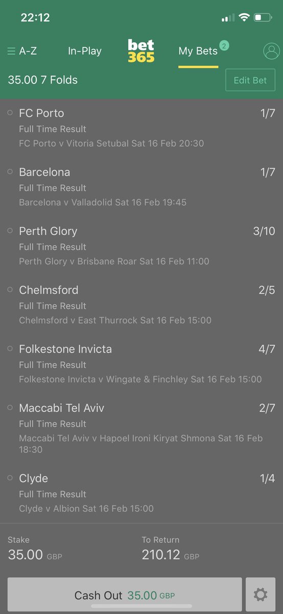 Tomorrow’s main bet!