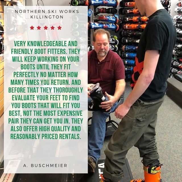 Helping you is the most important thing we have to do today. Stop in! #killingtonskishop #northernskiworks #killingtonshopping #bootfitting #skirentals #skituning bit.ly/2BFnfJw