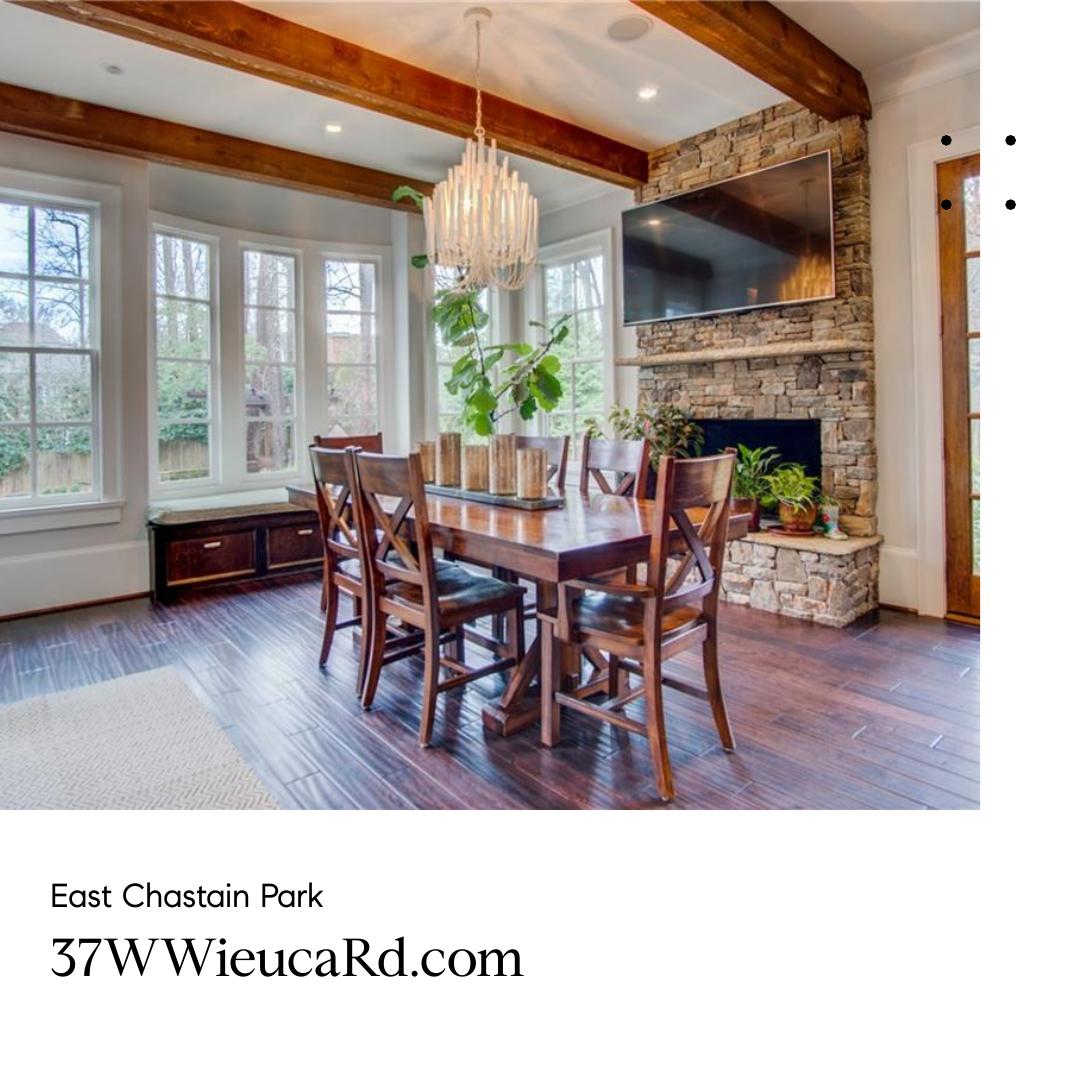 jeremetcalf's tweet image. Beautiful stone fireplace, exposed wood beams and large windows in the dining area of our listing in Chastain Park.

37WWieucaRd.com
Offered For: $2,500,000
Jere Metcalf Partners: 404.627.7789
@Compass | 404.668.6621
#jeremetcalfpartners #jeremetcalf #compassrealty