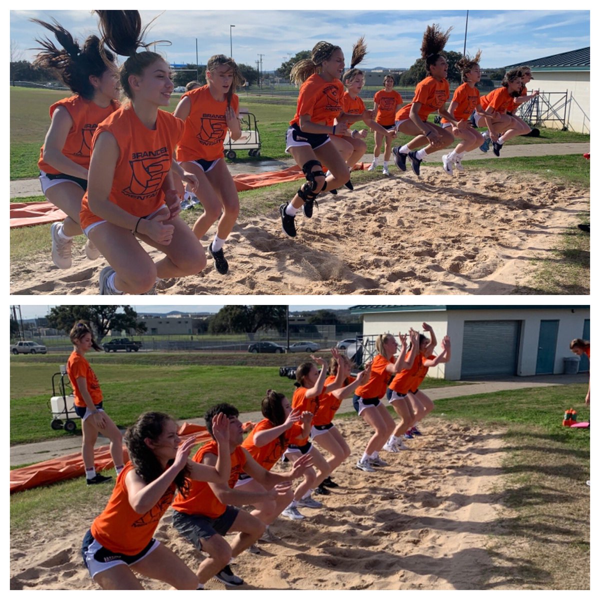 Taking offseason outside!! Day at the beach 🏖 ☀️🏐#jumptraining #welovedayatthebeach #state