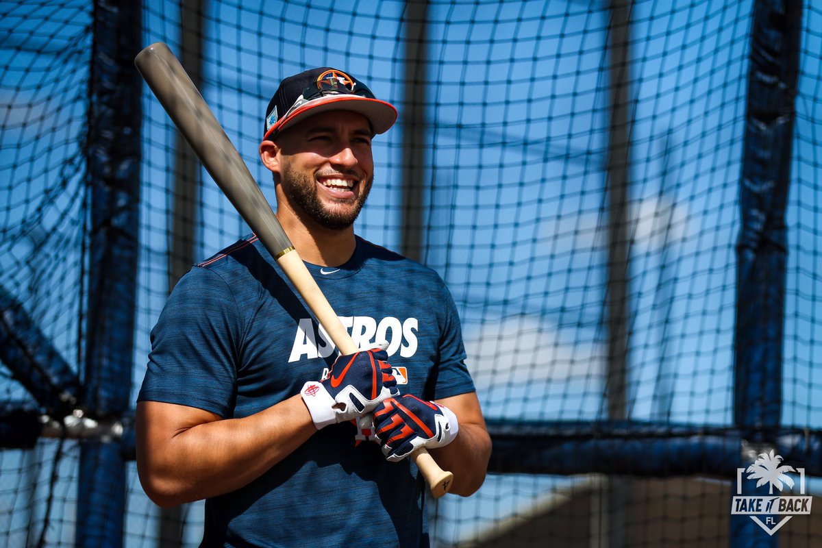 astros's tweet photo. Position players reporting for duty. 👊

#AstrosST https://t.co/UbL0bnrnLG