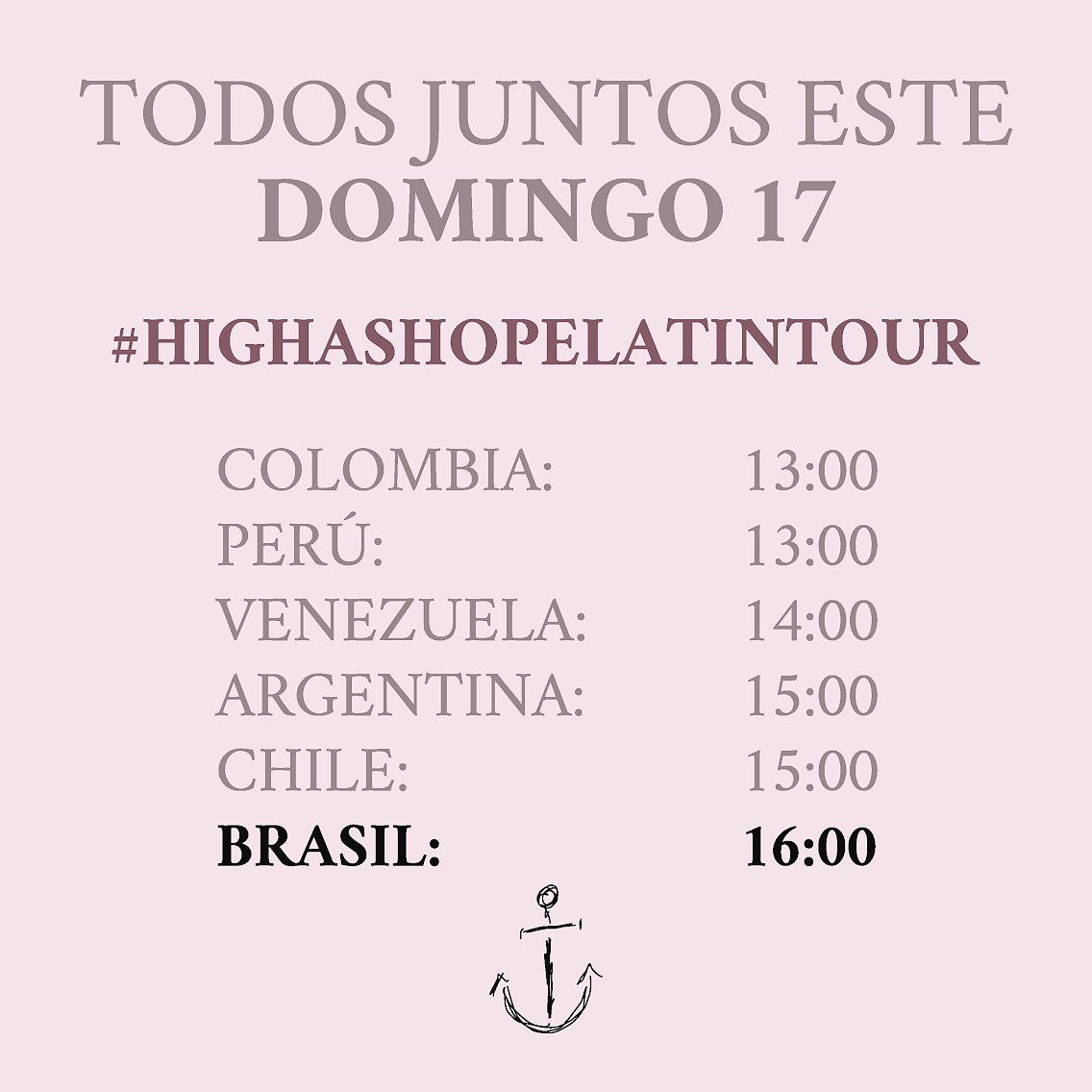 fatmfanclubbr_'s tweet photo. Convidamos todos os flows neste Domingo (17),  às 16 horas (horário de Brasília), nos ajudem a divulgar a hashtag #HighAsHopeLatinTour a través do Twitter, Facebook e Instagram. No link bio baixem imagens que fizemos para suas timelines e stories! Contamos com o apoio de vocês!👍 https://t.co/UMA6CItYu7