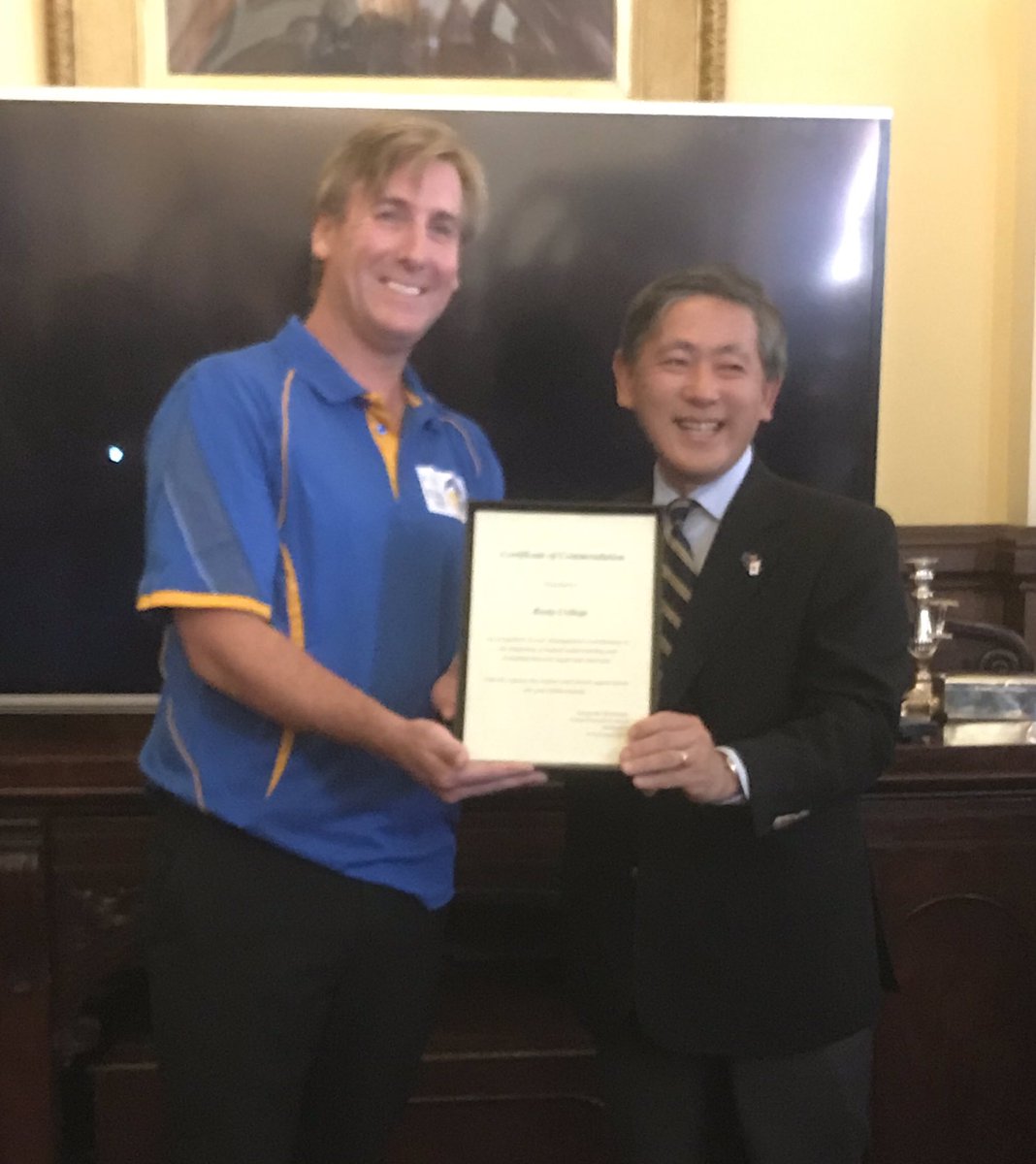 DFATTas's tweet photo. A wonderful celebration of #taiko and the #Australia #Japan relationship today in #Hobart with the Japanese Consul-General bestowing his award on @RosnyCollege. Their performance and stories of their trip to Japan, funded by @dfat’s #AustraliaJapanFoundation, were full of energy! https://t.co/Ngk2SaHS59