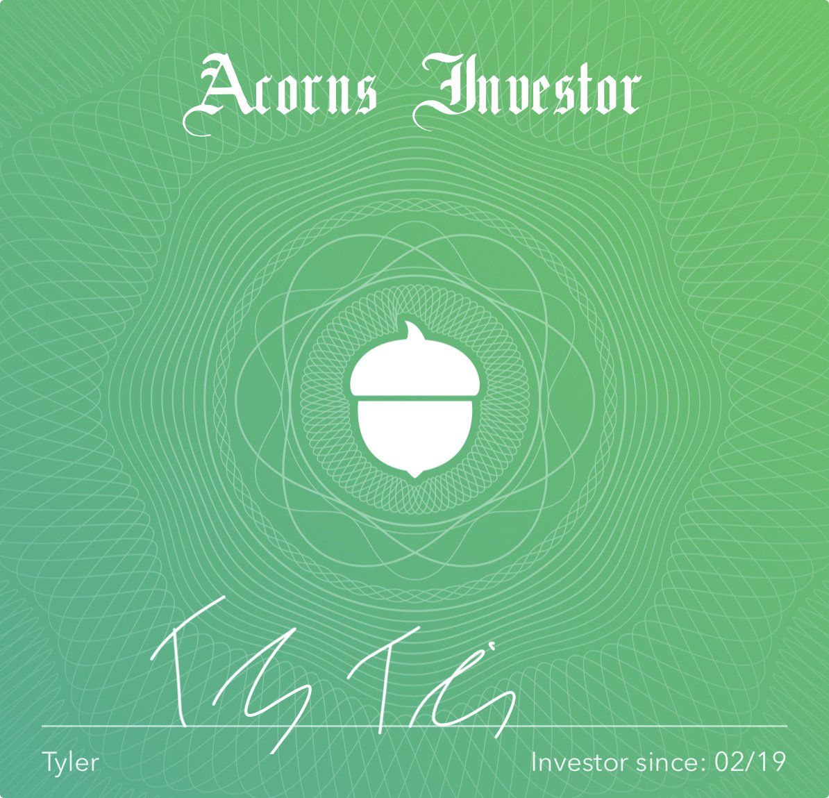 Ty_pook's tweet photo. I'm an investor with Acorns! Become an investor too. Anyone can grow wealth! https://t.co/zfmTLj04x8 https://t.co/PLUOLqv6me