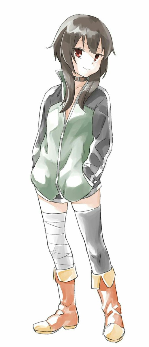 "I look so cool in Kazuma's jacket~"