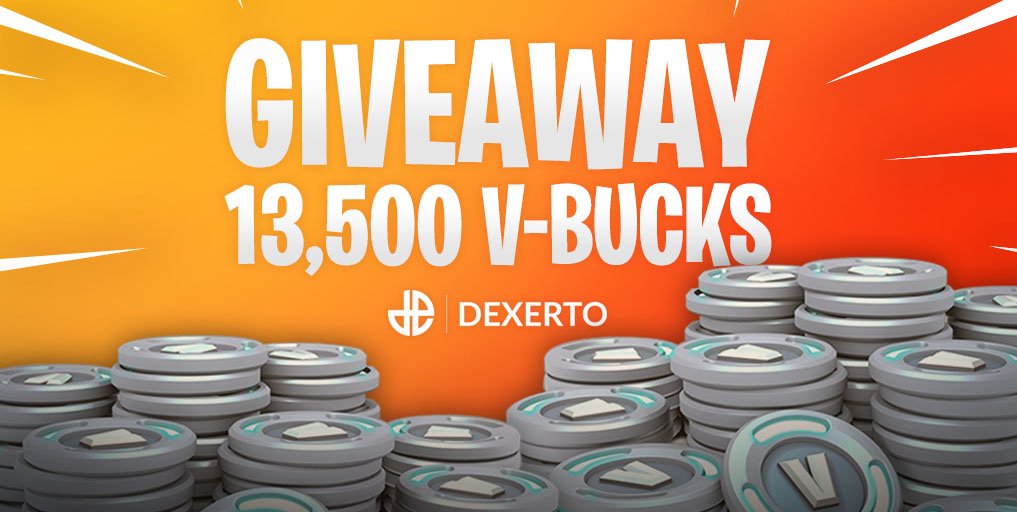 🚨 13,500 #Fortnite V-Bucks Giveaway! 💰

To enter:

1. Follow Instagram.com/Dexerto
2. Follow @FortniteINTEL
3. RT &amp; Like this Tweet
4. Tag 3 friends

Winner will be announced Tuesday February 19th 👀