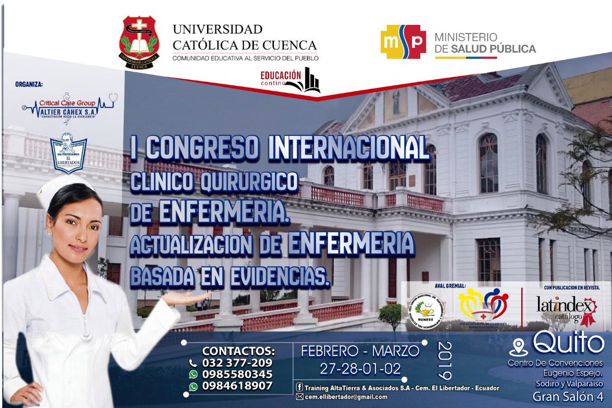 paola_alta's tweet photo. Ciencia y emprendimiento.
Capacitate por ti y por tus pacientes #HCAM #RUNEEE #IESS #HospitalValleNorte #enfermeria https://t.co/Mb5SUJvgEl
