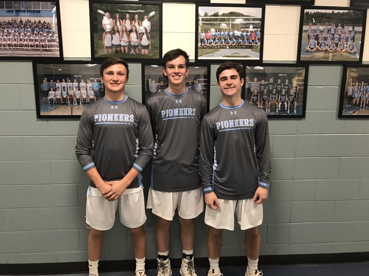 Congratulations to our 3 seniors! We appreciate everything you guys have done for our program. Your character, leadership and work ethic will serve you well in the next phase of life. Enjoy the journey men! Now let’s finish strong! Go Pioneers #WeAreWatauga