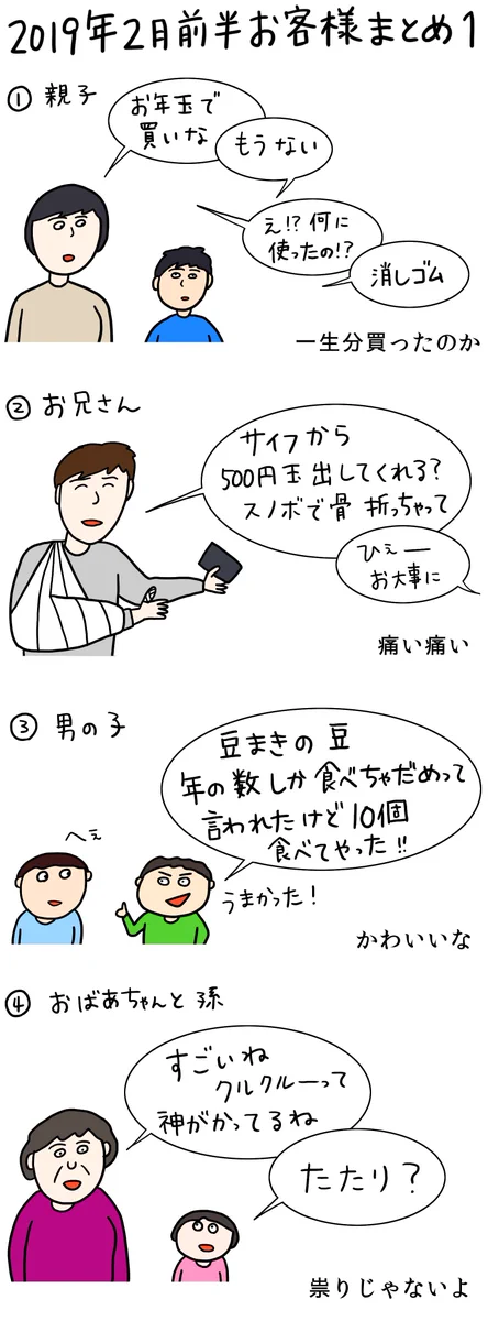 今回も面白い！「クレープ屋で働く私のどうでもいい話」2019年2月前半まとめ