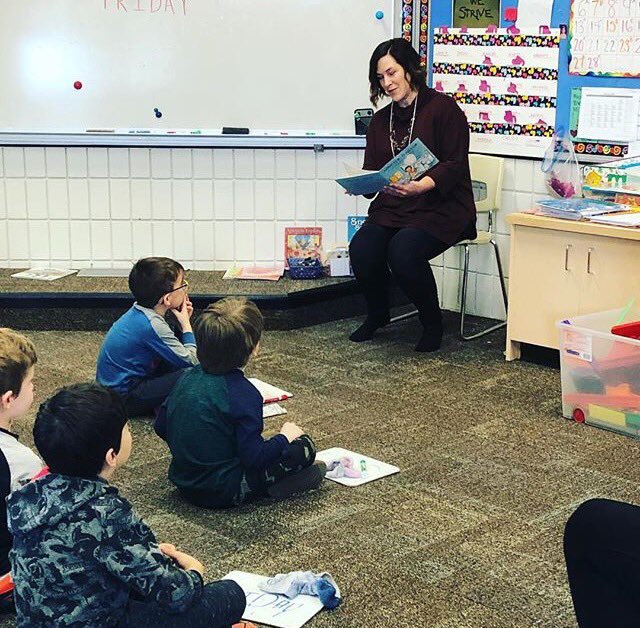 Thank you Beaverlodge School - kindergarten class for letting me read to you this morning...what a fantastic  way to start my day!?! #ilovetoreadmonth