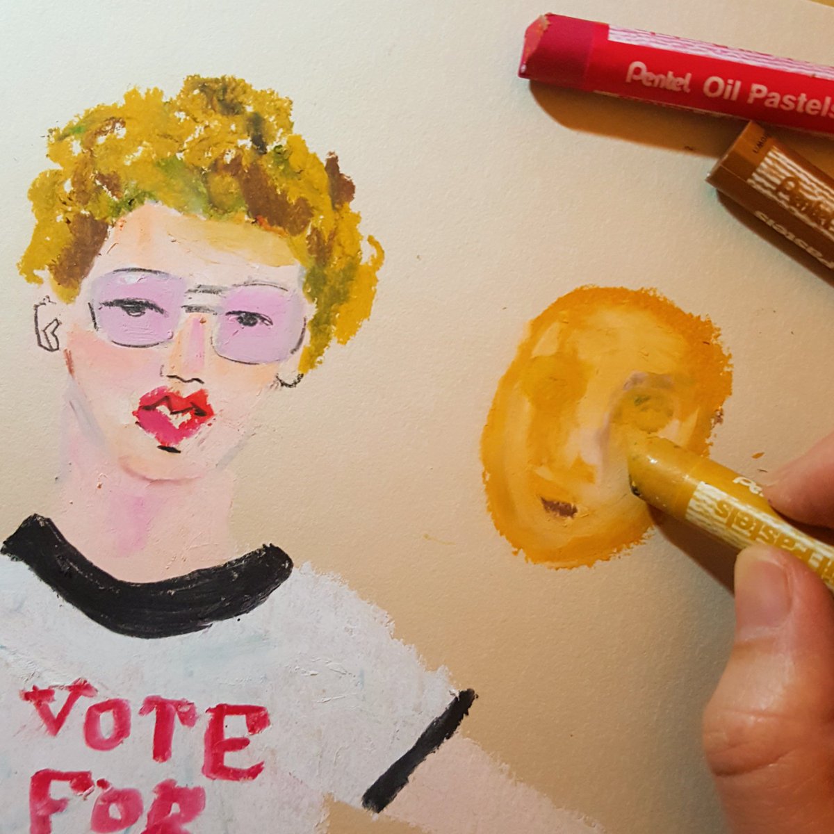 VOTE FOR PEDRO📍 ALWAYS makes me LOL 😂😂 5 years ago - I made art food portraiting Napoleon. #napoleondynamite #그림일기 #illustrationdiary #나폴레옹다이너마이트 #voteforpedro...