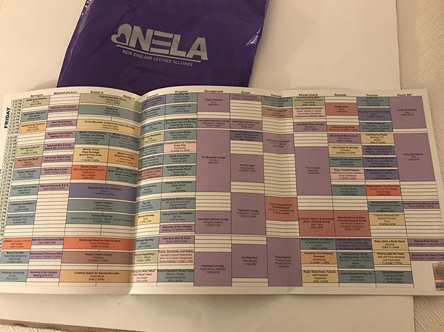 PlanetMidori's tweet photo. Woah! Check out the workshop and event schedule at Fetish Fair Fleamarket !
Getting ready for my class tonight โMapping Your D/s Archetypeโ .... then giving an erotica reading with Laura Antoniou & @ctan_writer
#fff2019 #fff52 #consentculture #bdsm https://t.co/6nS8ic4aie https://t.co/V0bMIvD9zb