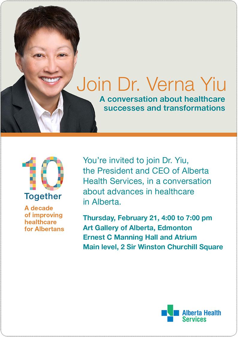 A Conversation about advances in healthcare in Alberta. Register Here: bit.ly/2Naoll4 #abpublichealth #albertahealth #alberta