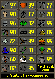HCIM_Deaths's tweet photo. Skroomoomlie has died!
Rank 217 Overall with 177,968,422 XP
--
Rank 48 Crafting - 13.2M XP
--
"The General wins again." https://t.co/qEJXCnhvBs