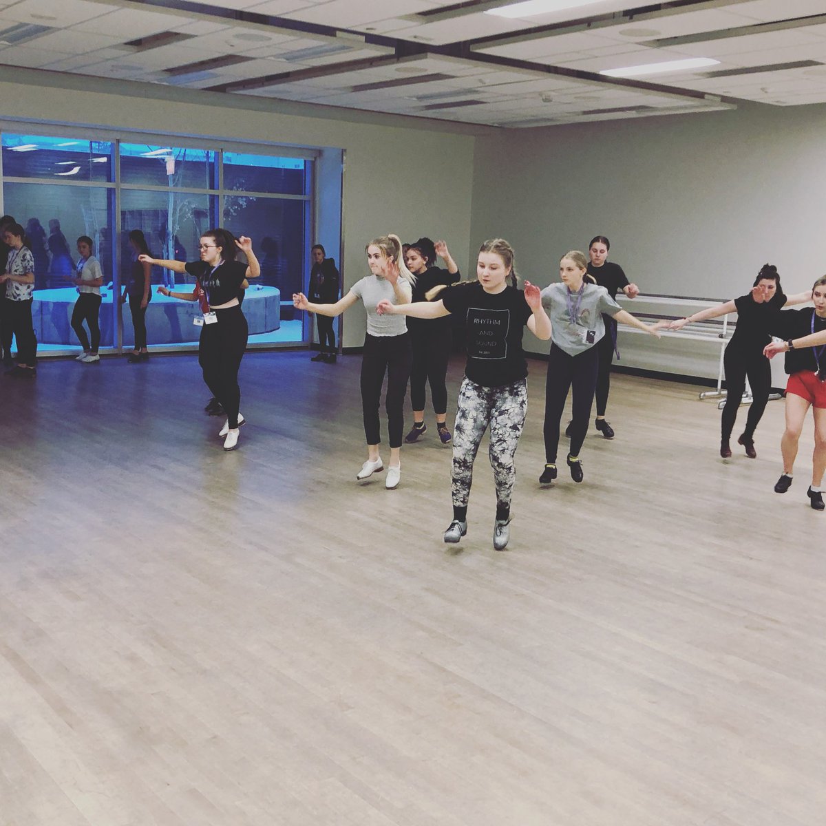 Sun’s setting on our first day of #rbstapfast but we still got a film showing and two more days of masterclasses! 
#yycjazz #yyctapdance #yycworkshops #yycarts #tapdance #rhythm #bodymusic #tapmasters #tapmasterclass #calgaryalberta #yycliving